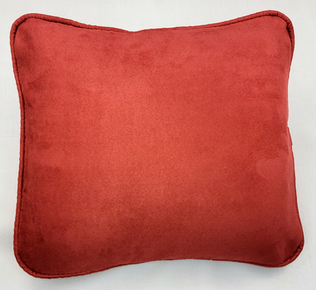 Orangy Red Micro-Suede Comfee Cushion