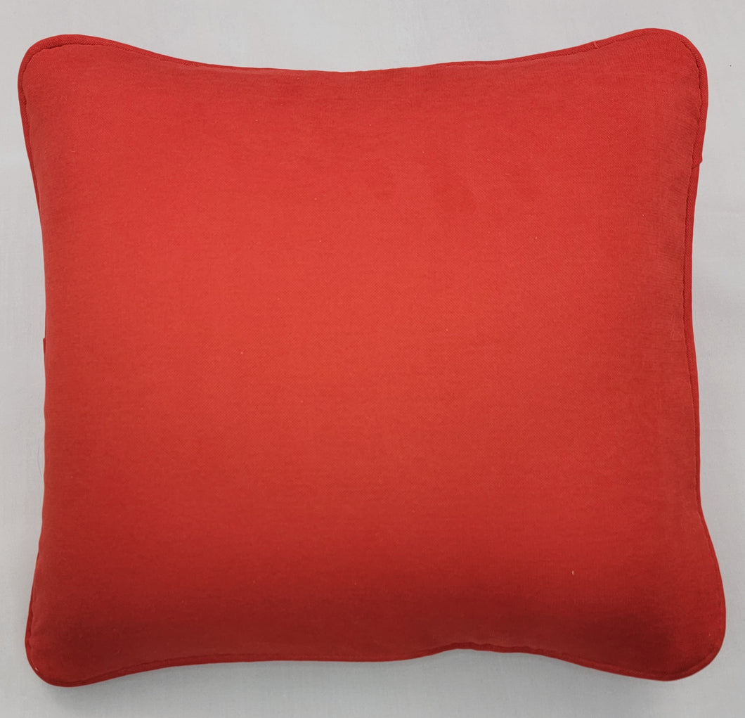 Bright Red Fabric Comfee Cushion
