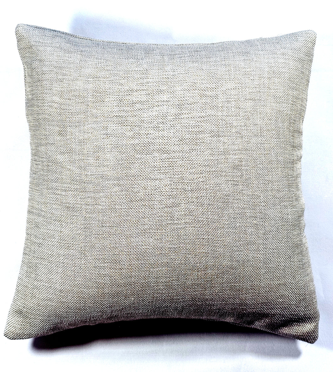Light Grey Silver Linen Comfee Cushion